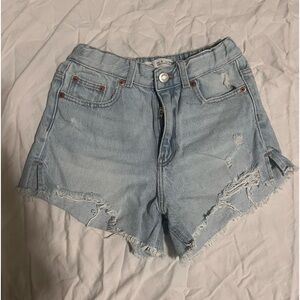 zara kids denim shorts